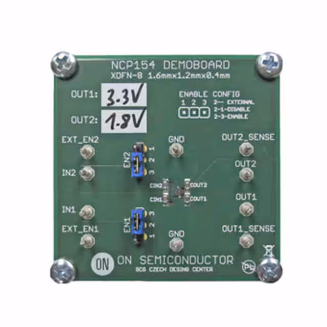 NCP154MXTAGEVB onsemi  Cartes d'évaluation - Régulateurs de tension linéaires